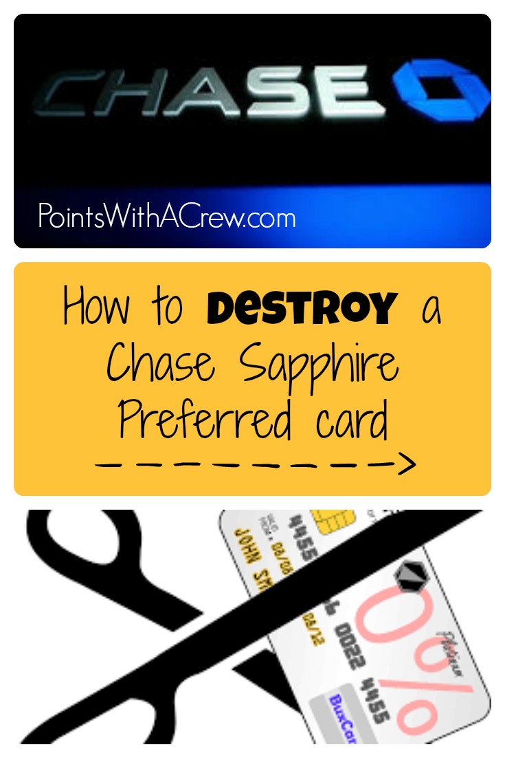 How To Destroy A Chase Sapphire Preferred Card Points With A Crew