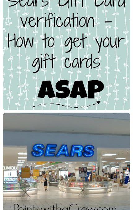 Sears Gift Card verification – how to get your gift cards ASAP