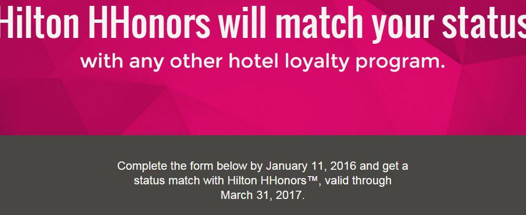 Monday’s the last day for a Hilton Diamond status match