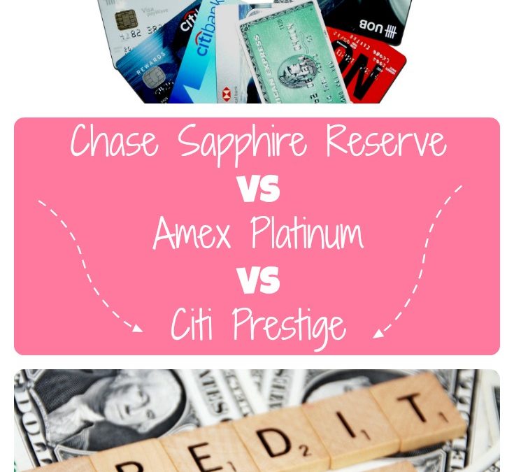 Chase Sapphire Reserve vs The Platinum Card® from American Express vs Citi Prestige® Card