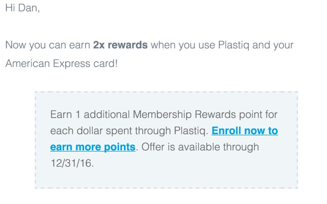 Double Amex Membership Rewards for paying your rent or mortgage with Plastiq