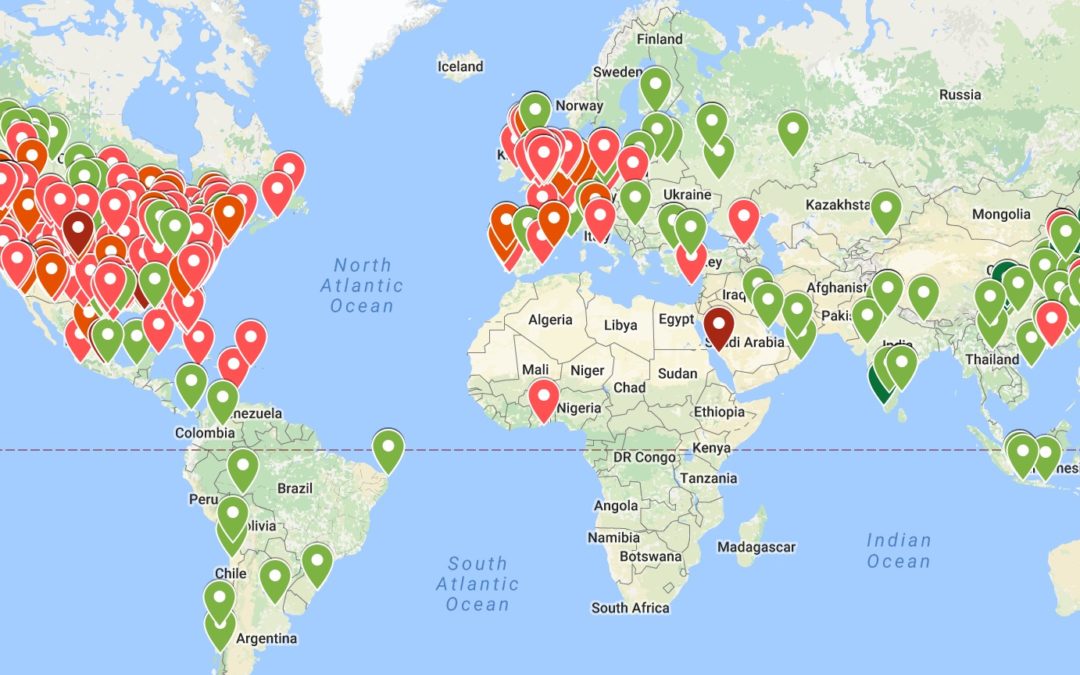 Complete map and sortable table of all 653 IHG category changes 2017