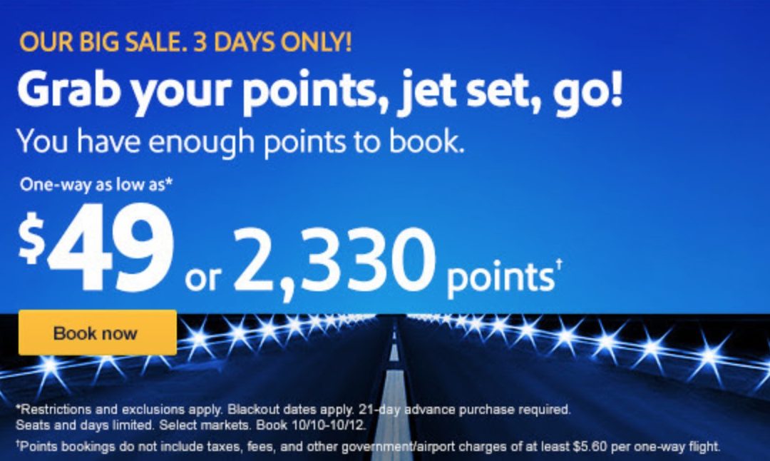 Big Southwest fare sale – $49 or $99 to the Caribbean