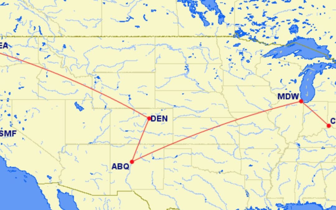 Which of these Southwest routings is most ridiculous