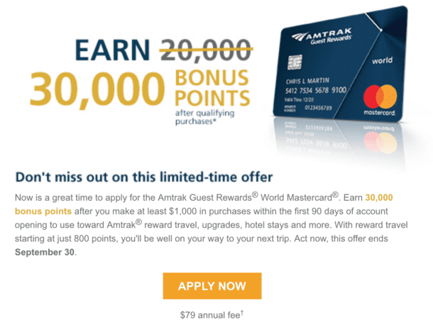 3 reasons to consider the Amtrak Mastercard with an increased sign-up ...