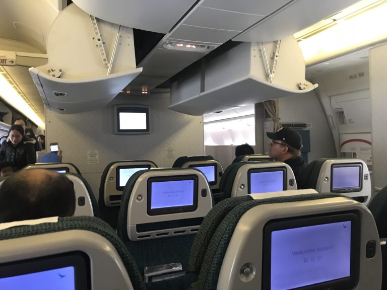 Cathay Pacific 777 Premium Economy Cabin Points With A Crew