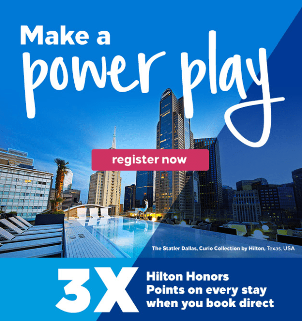 Earn Over 40x Hilton Points with the Power Up Promotion! Points with