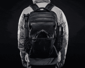 a person wearing a backpack