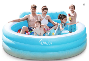 a group of people in a pool