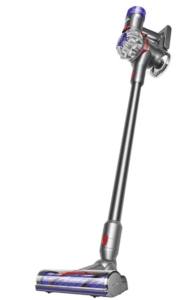 a vacuum cleaner with a long pole