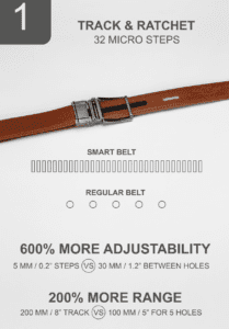 a brown belt with a silver buckle