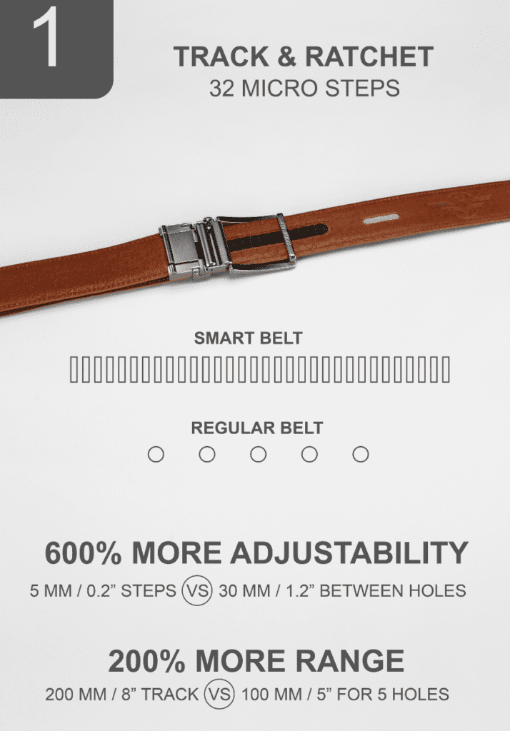 a brown belt with a silver buckle