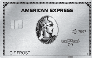 a silver credit card with a picture of a man in a helmet