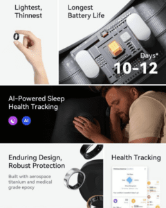 a collage of a man's health tracker