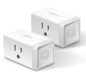 a couple of white cubes with a square outlet