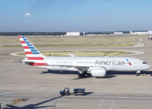 an airplane on the runway